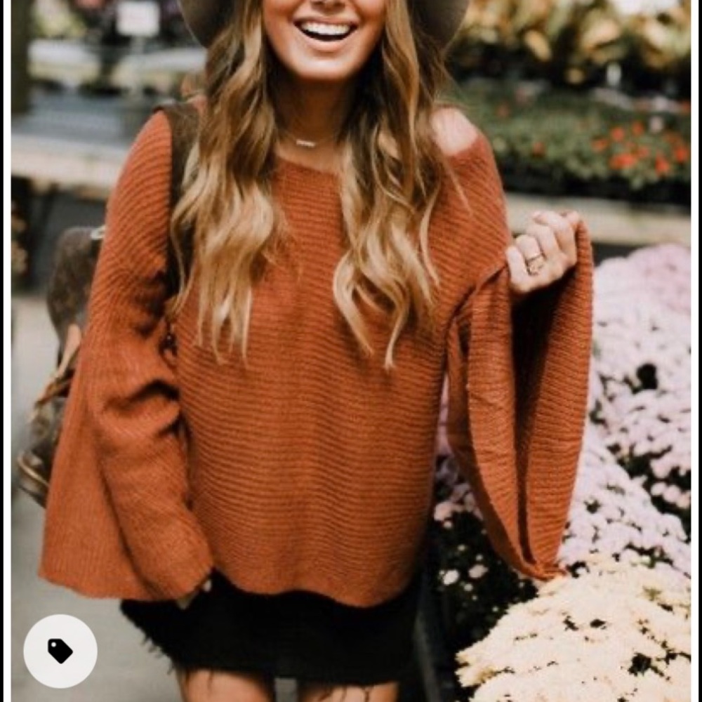 Flare Sleeve Sweater - Picture 5 of 12